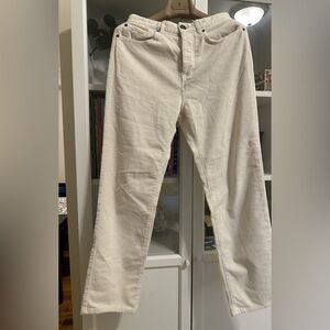 Twin-Set Ivory Corduroy Trousers